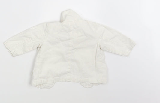 Mila Blue Baby White   Jacket Blazer Size 3-6 Months