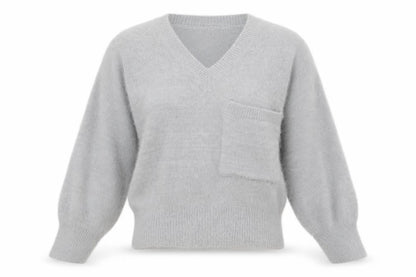 Womens UK Size One Size TU Grey Pullover Jumper