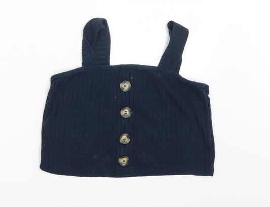 Primark Womens Blue   Cropped Tank Size 12