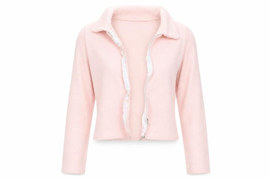 Womens UK Size L Select Pink Full Zip Jumper