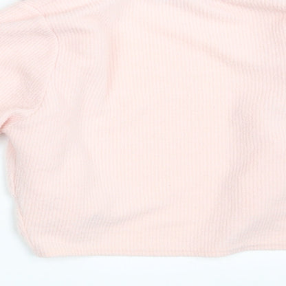 Womens UK Size L Select Pink Full Zip Jumper