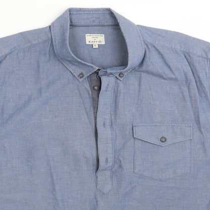 Womens UK Size XL Easy Blue Basic Button-Up