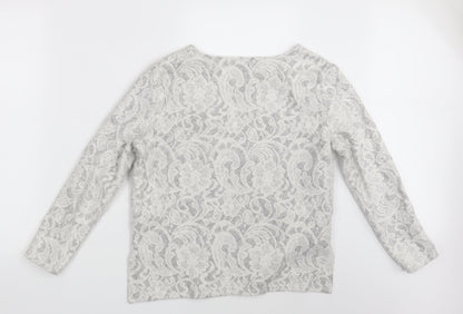 Womens UK Size 12 New Look Grey Pullover Jumper