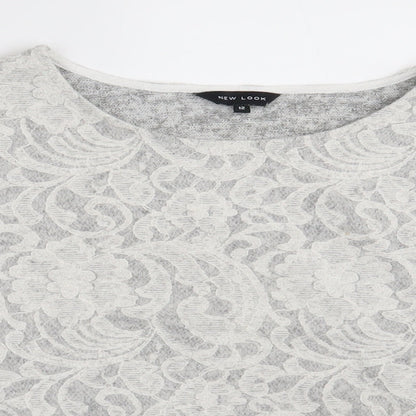 Womens UK Size 12 New Look Grey Pullover Jumper