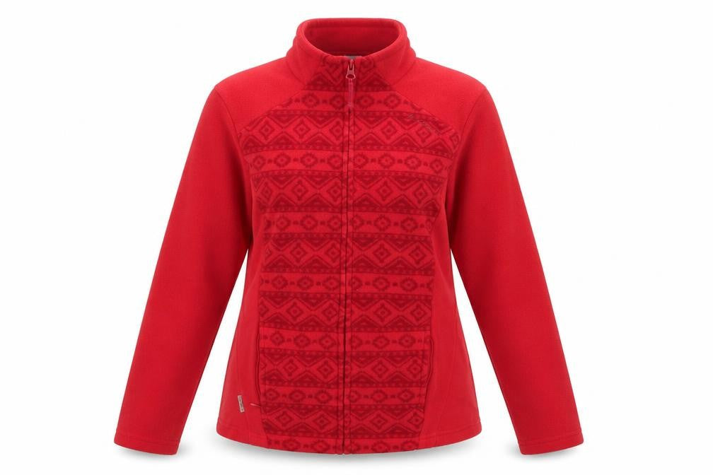 Stratermic Womens Pink Argyle/Diamond  Full Zip Jumper Size S