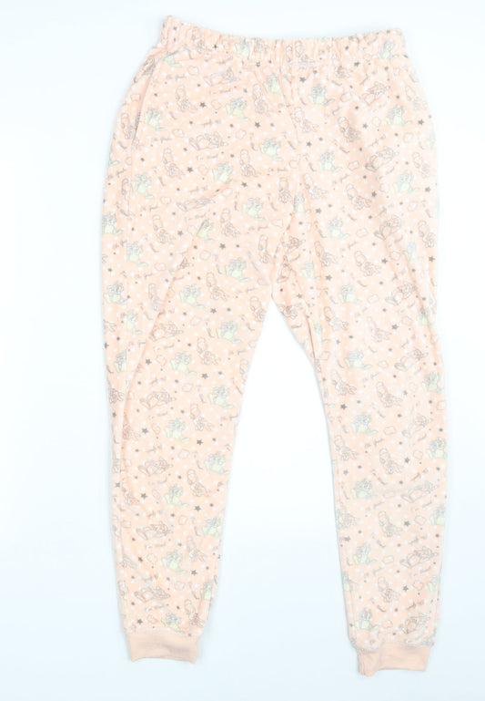 TU Womens Pink Animal Print  Sweatpants Trousers Size 12 L28 in