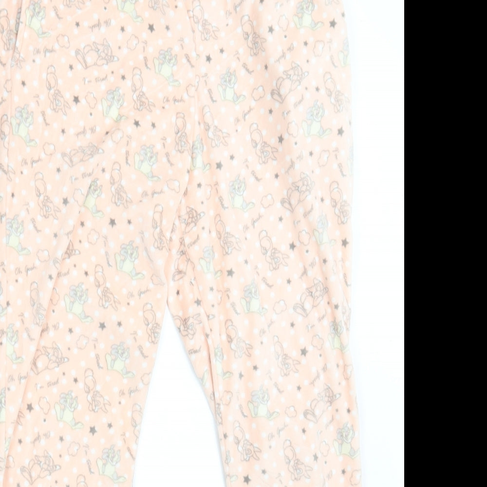 TU Womens Pink Animal Print  Sweatpants Trousers Size 12 L28 in