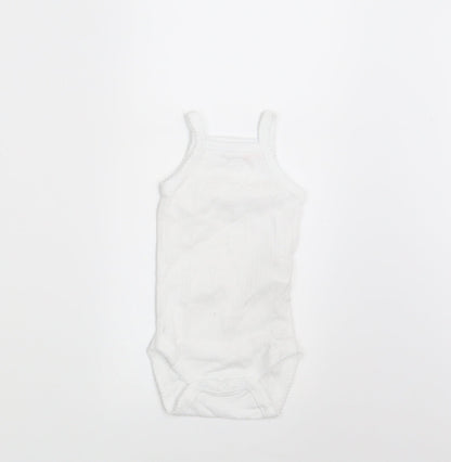 Zara Baby White   Basic Tank Size 0-3 Months