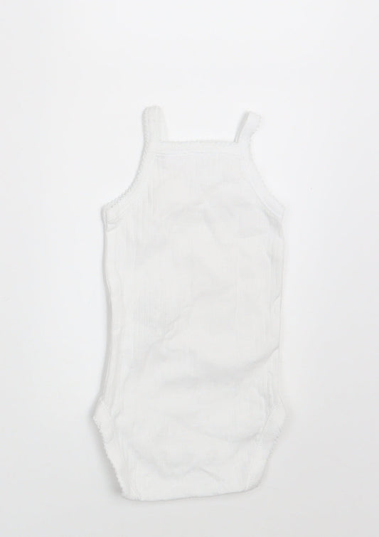 Zara Baby White   Basic Tank Size 0-3 Months