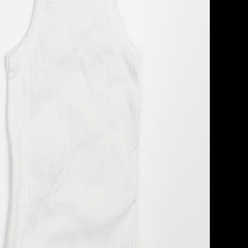 Zara Baby White   Basic Tank Size 0-3 Months