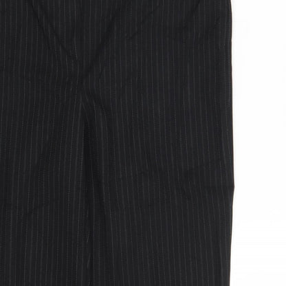 George Womens Black Striped  Trousers  Size 14 L30 in