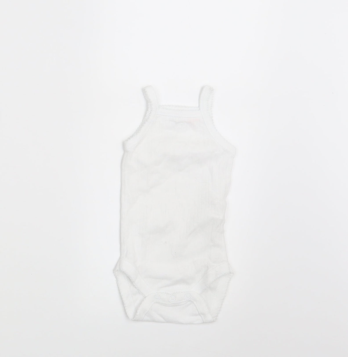 Zara Baby White   Basic Tank Size 0-3 Months