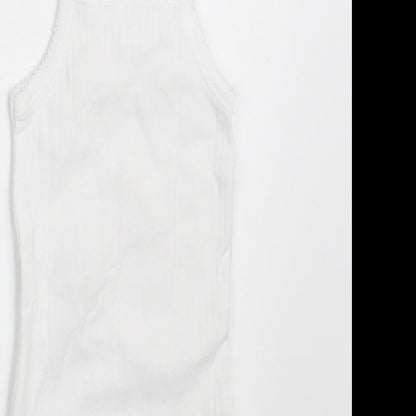 Zara Baby White   Basic Tank Size 0-3 Months