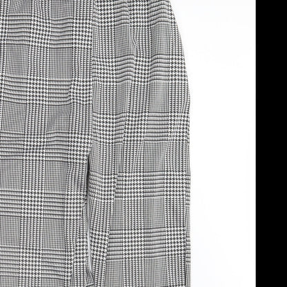 Spotted Womens Black Check  Dress Pants Trousers Size L L26 in