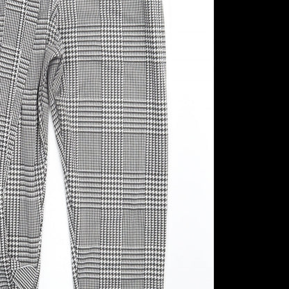 Spotted Womens Black Check  Dress Pants Trousers Size L L26 in