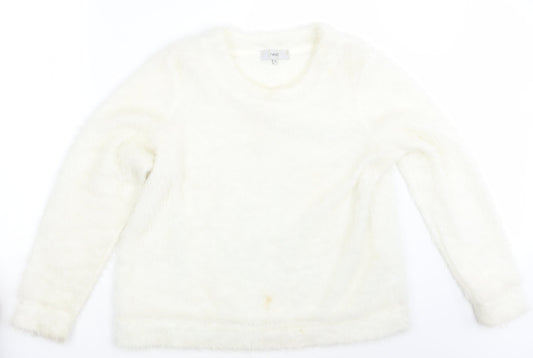 Womens UK Size 18 NEXT Ivory Pullover Jumper