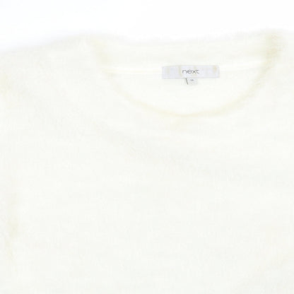 Womens UK Size 18 NEXT Ivory Pullover Jumper