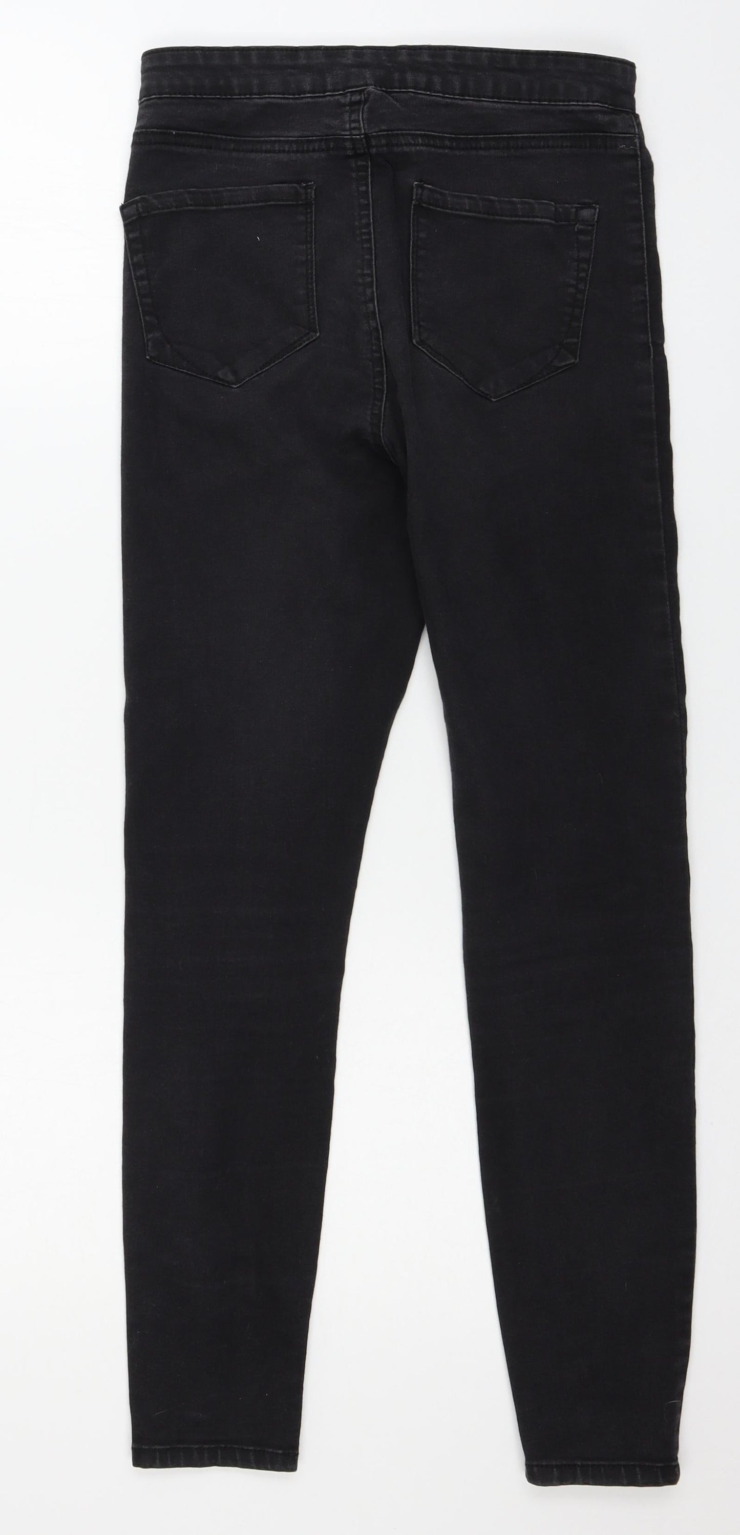 Denim & Co. Womens Grey  Denim Skinny Jeans Size 10 L27 in