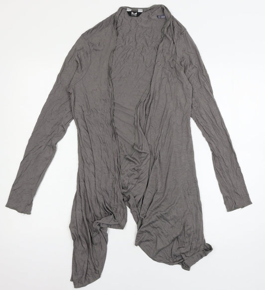 k&d Womens Grey  Jersey Cardigan Jumper Size 12