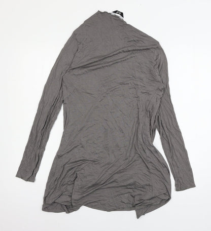 k&d Womens Grey  Jersey Cardigan Jumper Size 12
