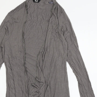 k&d Womens Grey  Jersey Cardigan Jumper Size 12