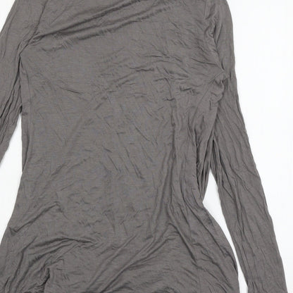 k&d Womens Grey  Jersey Cardigan Jumper Size 12