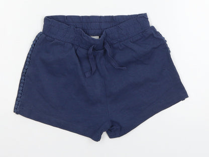 TU Girls Blue  Jersey Sweat Shorts Size 7 Years
