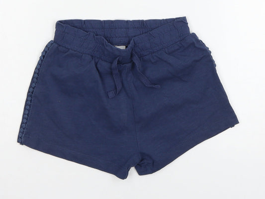 TU Girls Blue  Jersey Sweat Shorts Size 7 Years