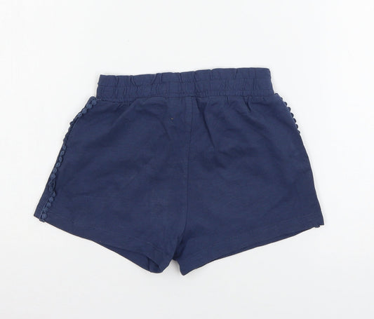 TU Girls Blue  Jersey Sweat Shorts Size 7 Years