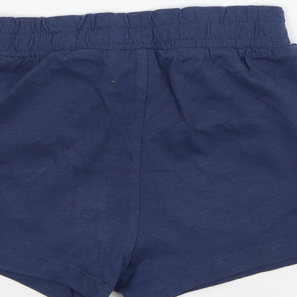 TU Girls Blue  Jersey Sweat Shorts Size 7 Years