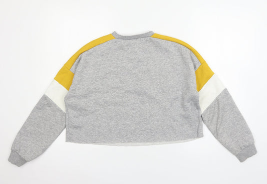 New Look Girls Grey  Jersey Pullover Sweatshirt Size 14-15 Years  - So Anyway...