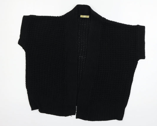 TU Womens Black  Knit Cardigan Jumper Size 12