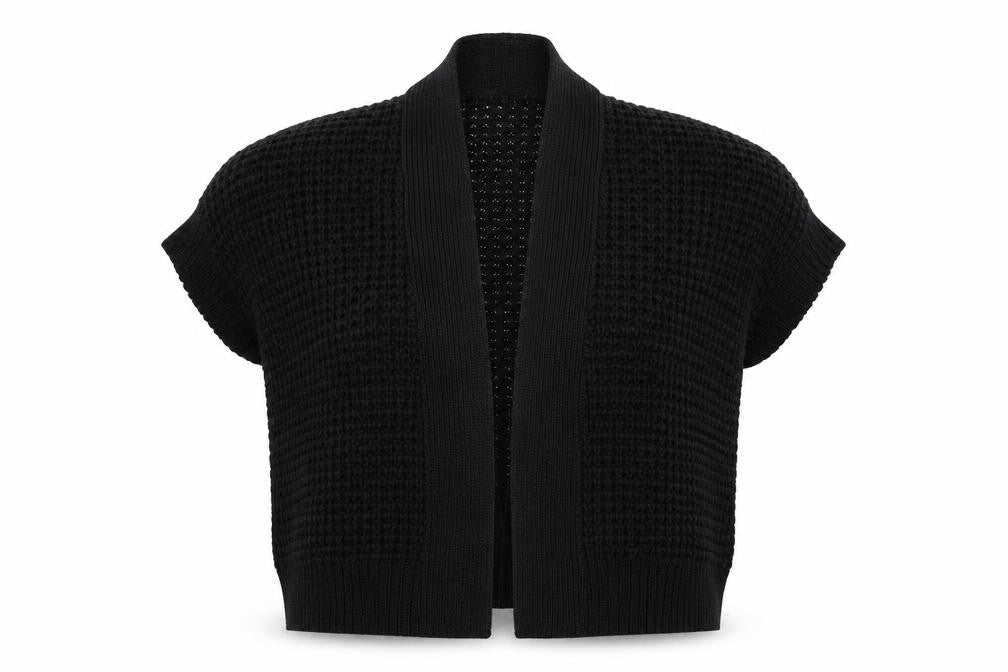 Tu Womens Black  Knit Cardigan Jumper Size 12