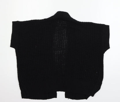 TU Womens Black  Knit Cardigan Jumper Size 12
