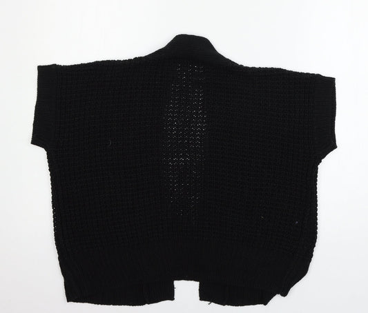 TU Womens Black  Knit Cardigan Jumper Size 12