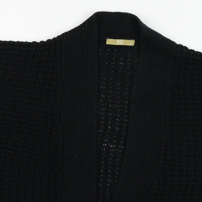 TU Womens Black  Knit Cardigan Jumper Size 12