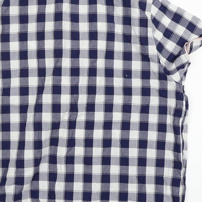 George Womens Blue Check  Top Pyjama Pants Size 8