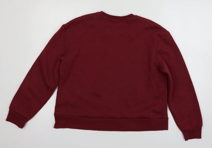 Primark Womens Red  Jersey Pullover Sweatshirt Size XS
