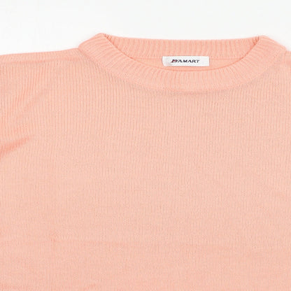Damart Womens Orange  Knit Pullover Jumper Size 12
