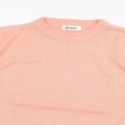 Damart Womens Orange  Knit Pullover Jumper Size 12