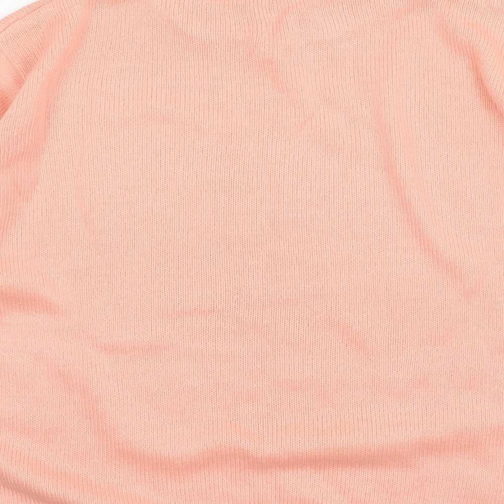 Damart Womens Orange  Knit Pullover Jumper Size 12