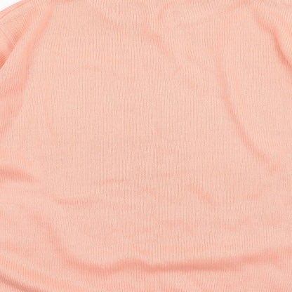 Damart Womens Orange  Knit Pullover Jumper Size 12