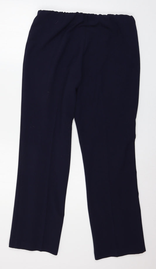 Bonmarché Womens Blue   Trousers  Size 12 L28 in