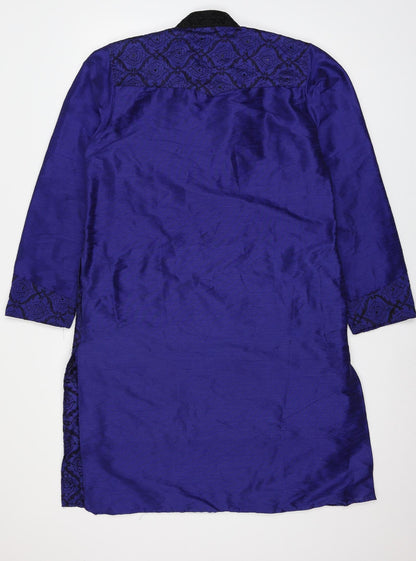 Khushaal Womens Blue   Basic Blouse Size 12
