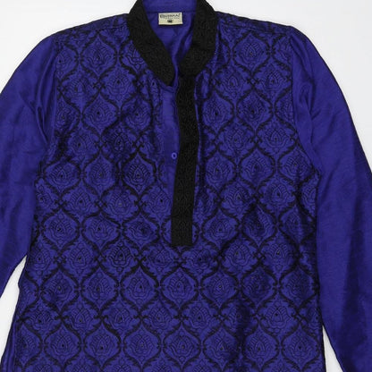 Khushaal Womens Blue   Basic Blouse Size 12
