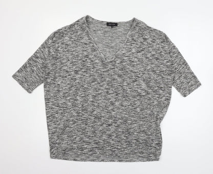 Womens UK Size M New Look Grey Basic T-Shirt
