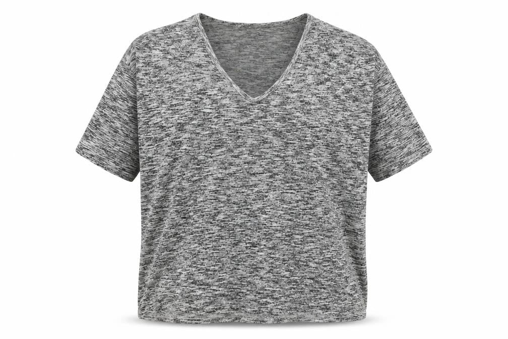 Womens UK Size M New Look Grey Basic T-Shirt