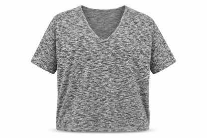 Womens UK Size M New Look Grey Basic T-Shirt