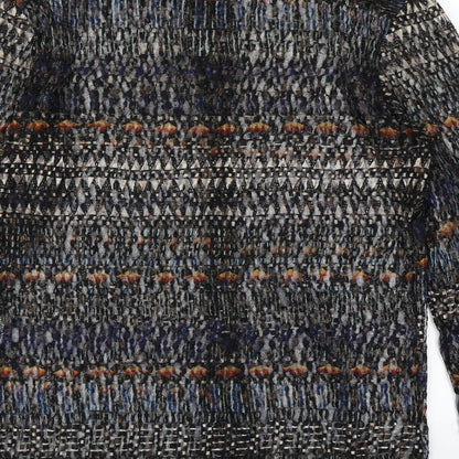 Womens UK Size M Reclaimed Vintage Blue Basic Button-Up