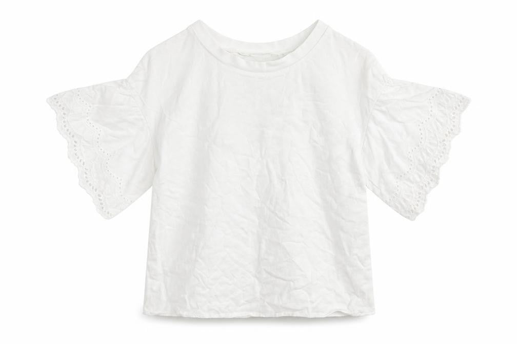 H&M Girls White   Basic T-Shirt Size 11 Years